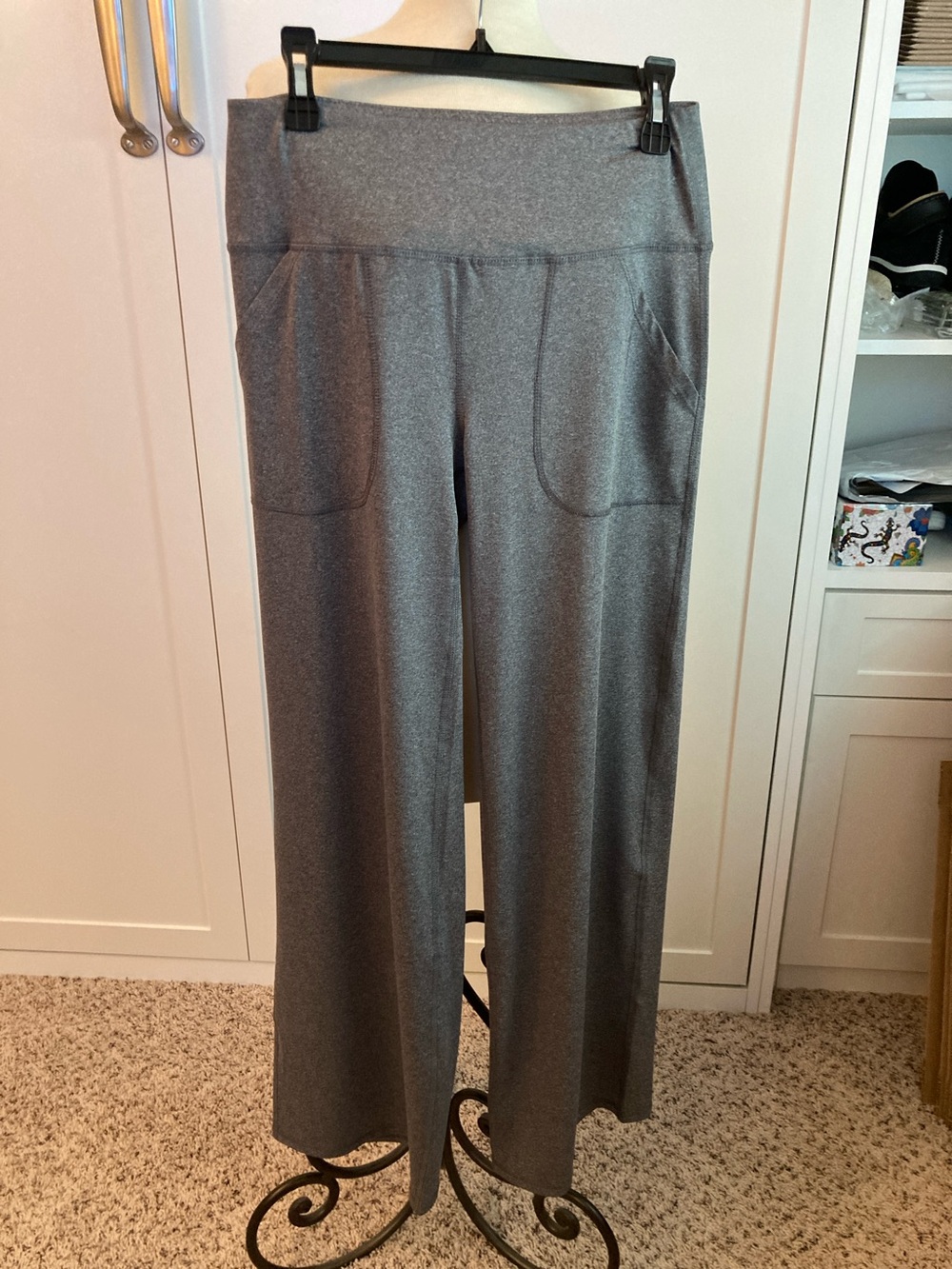 N.Y.L. wide leg athletic pants with pockets